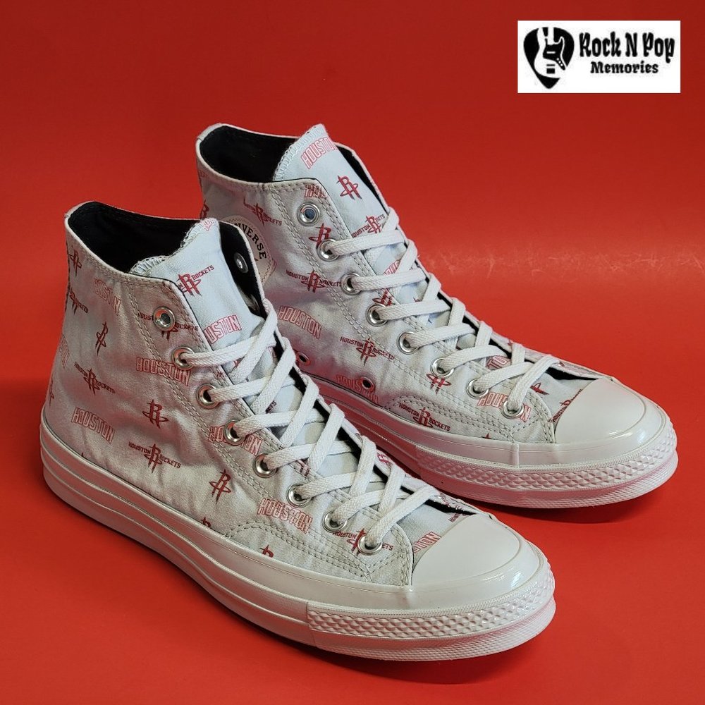 Converse CTAS 70 Hi Houston Rockets 161162C Size 10 NWB